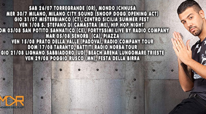 [Date Concerti] Summer Tour di Mondo Marcio dal 30/07 al 29/08