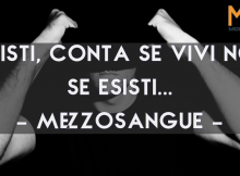 Frase di MezzoSangue della canzone “Musica cicatrene”