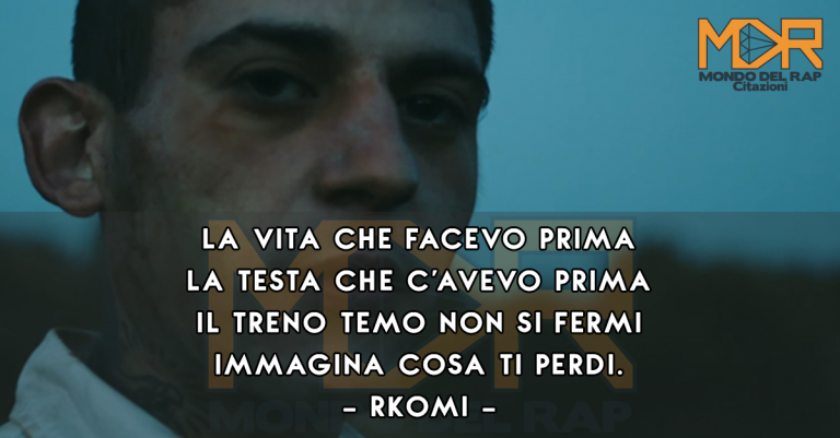 Frase di Rkomi della canzone Mai Più estratta da Io In Terra del 2017. Frasi, citazioni, aforismi rap italiano.