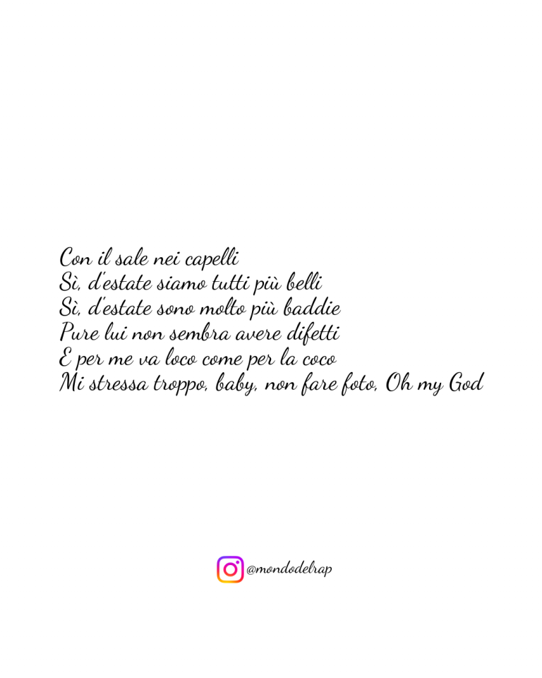 Citazione Anna 30°C Con il sale nei capelli Sì, d'estate siamo