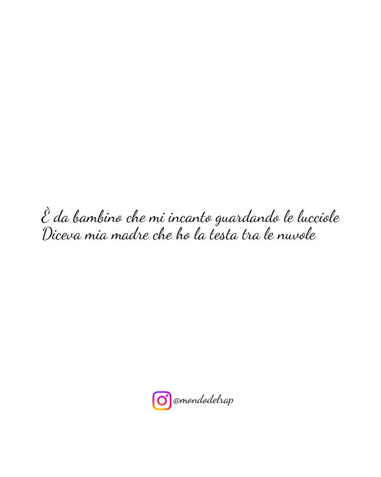 Citazione Mahmood Nei letti degli altri È da bambino che mi