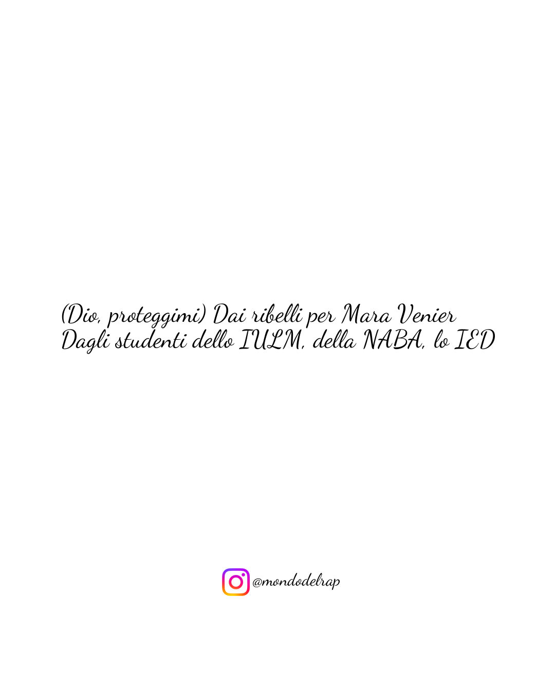 Citazione Marracash Cosplayer (Dio, proteggimi) Dai ribelli per