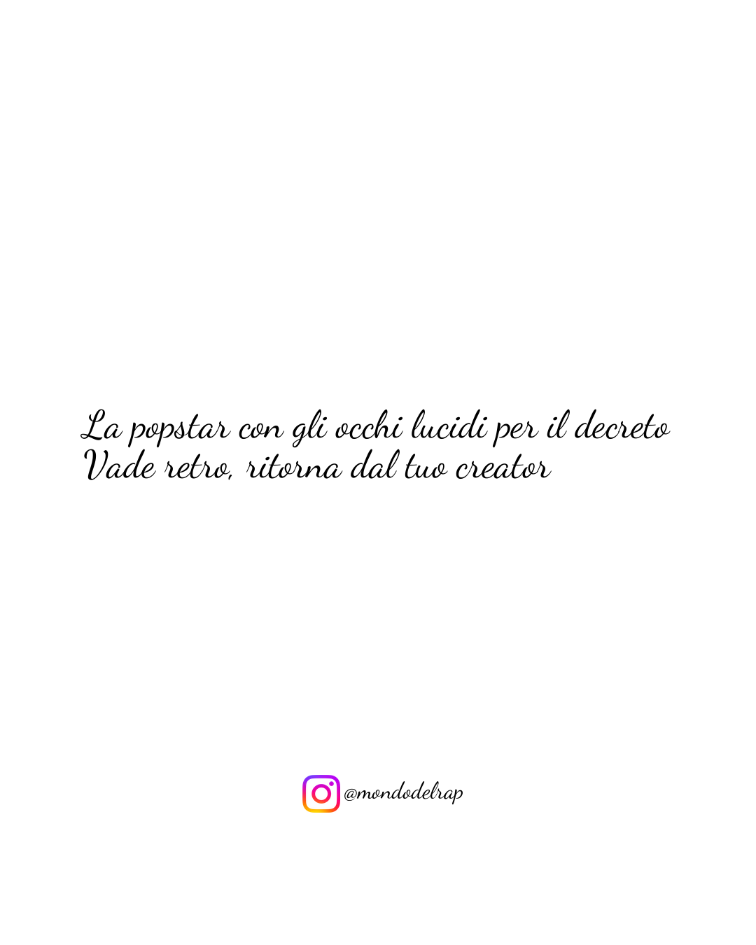 Citazione Marracash Cosplayer La popstar con gli occhi lucidi