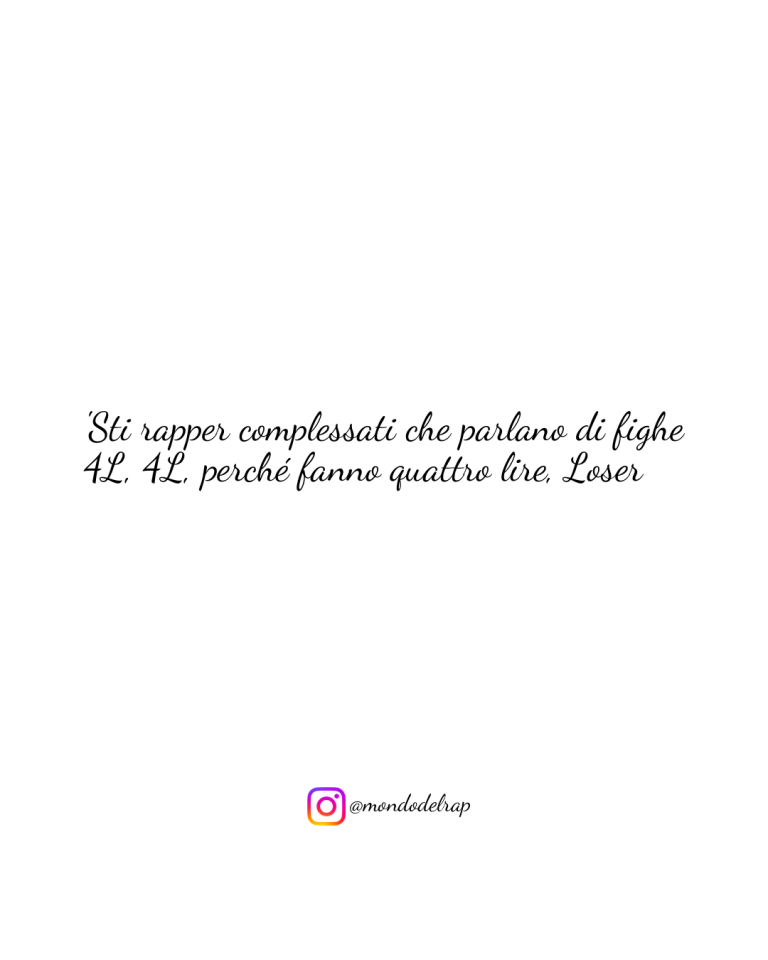 Citazione Marracash Cosplayer 'Sti rapper complessati che