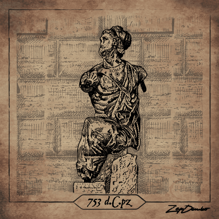 Cover dell'album '753 d.C.pz'