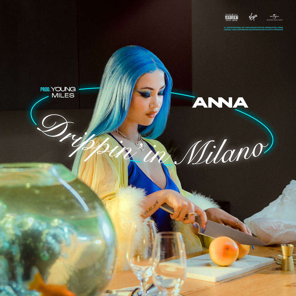 Cover della canzone 'Drippin’ in Milano' di ANNA