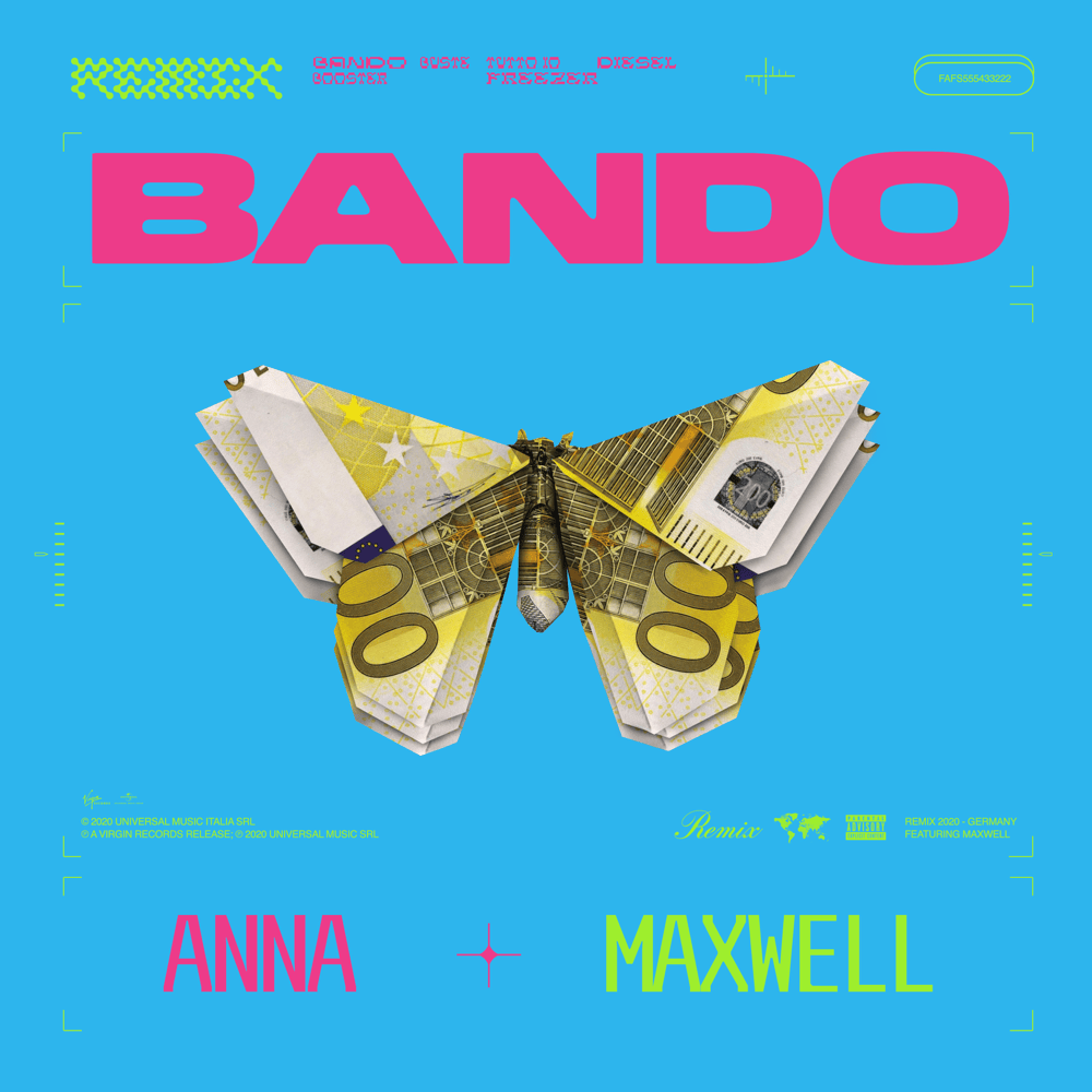 Cover della canzone 'Bando (Remix)' di ANNA, Maxwell 187