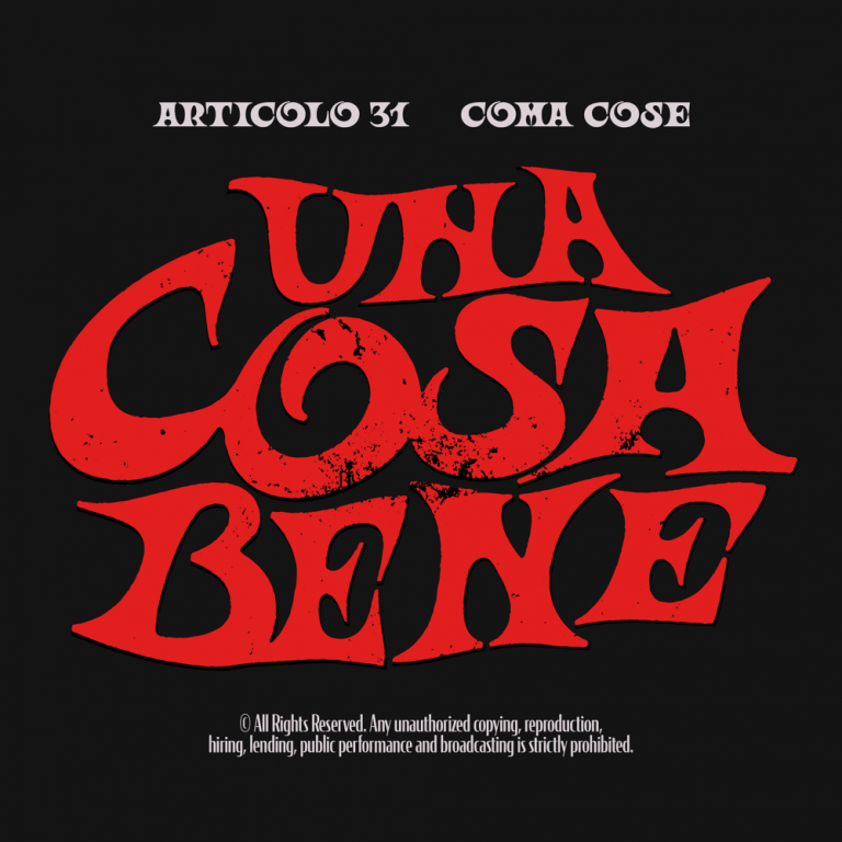 Cover della canzone 'UNA COSA BENE' di Articolo 31 ft. Coma_Cose