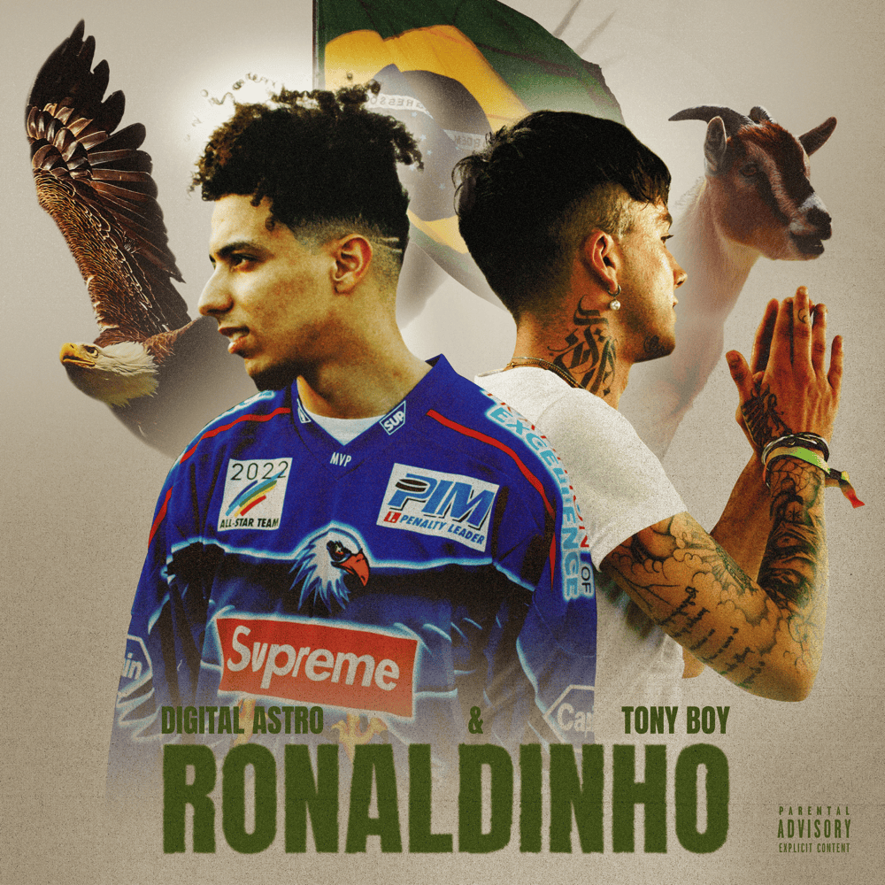 Cover della canzone 'RONALDINHO' di Astro (ITA) ft. Tony Boy