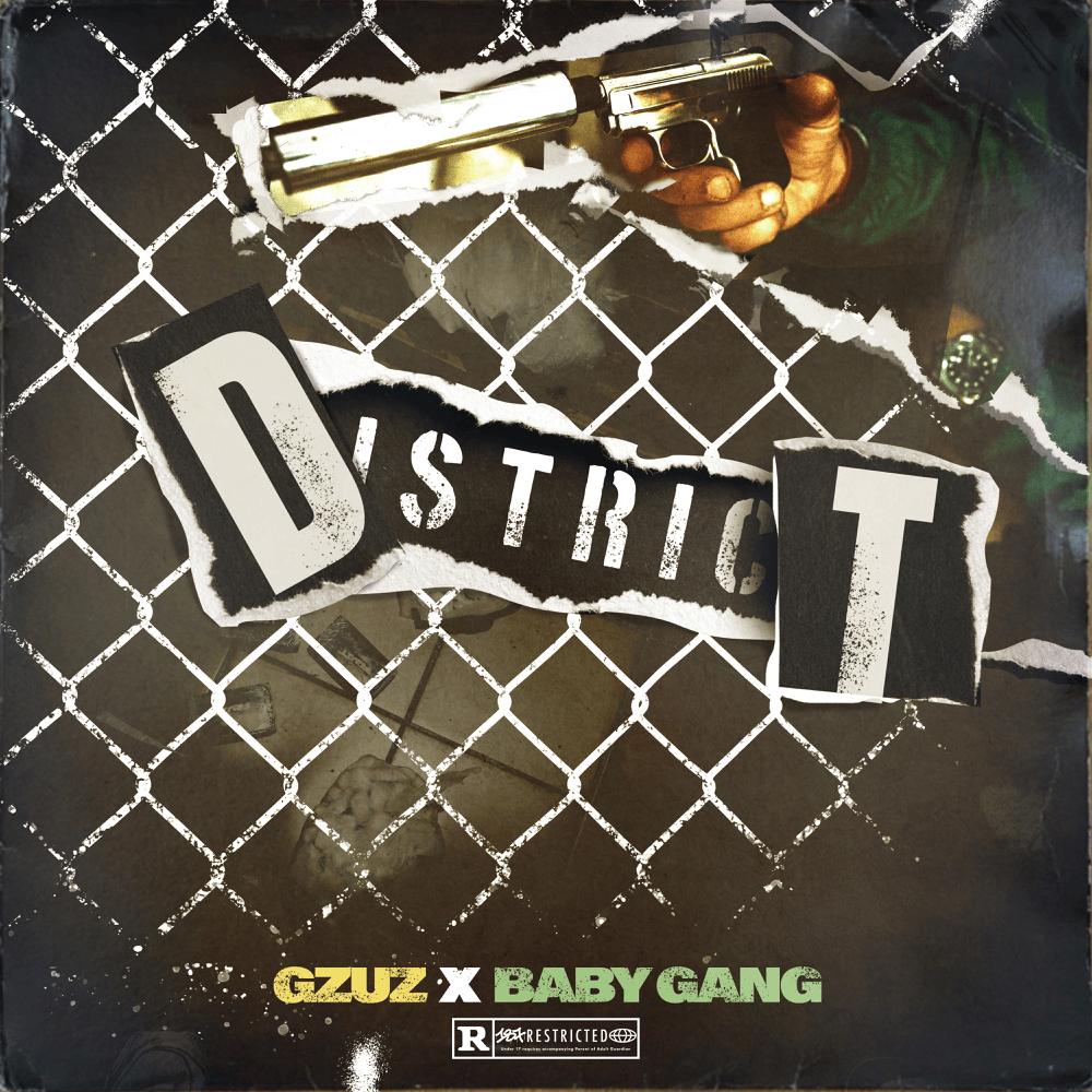 Cover della canzone 'District' di Baby Gang, Gzuz