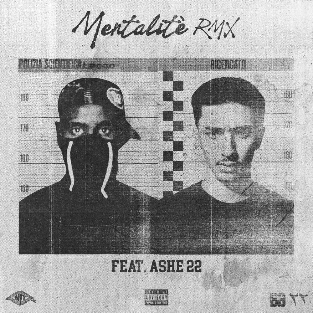 Cover della canzone 'Mentalité RMX (feat. ASHE 22)' di Baby Gang ft. ASHE 22
