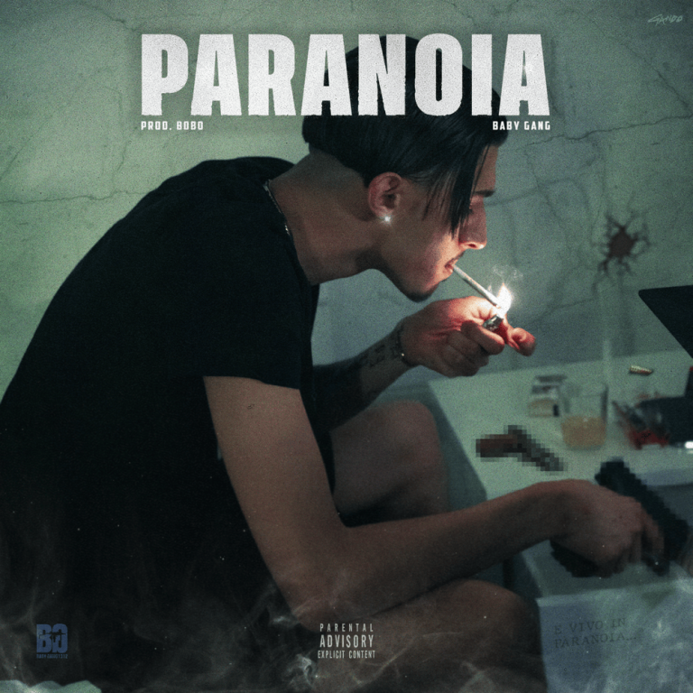Cover della canzone 'Paranoia' di Baby Gang