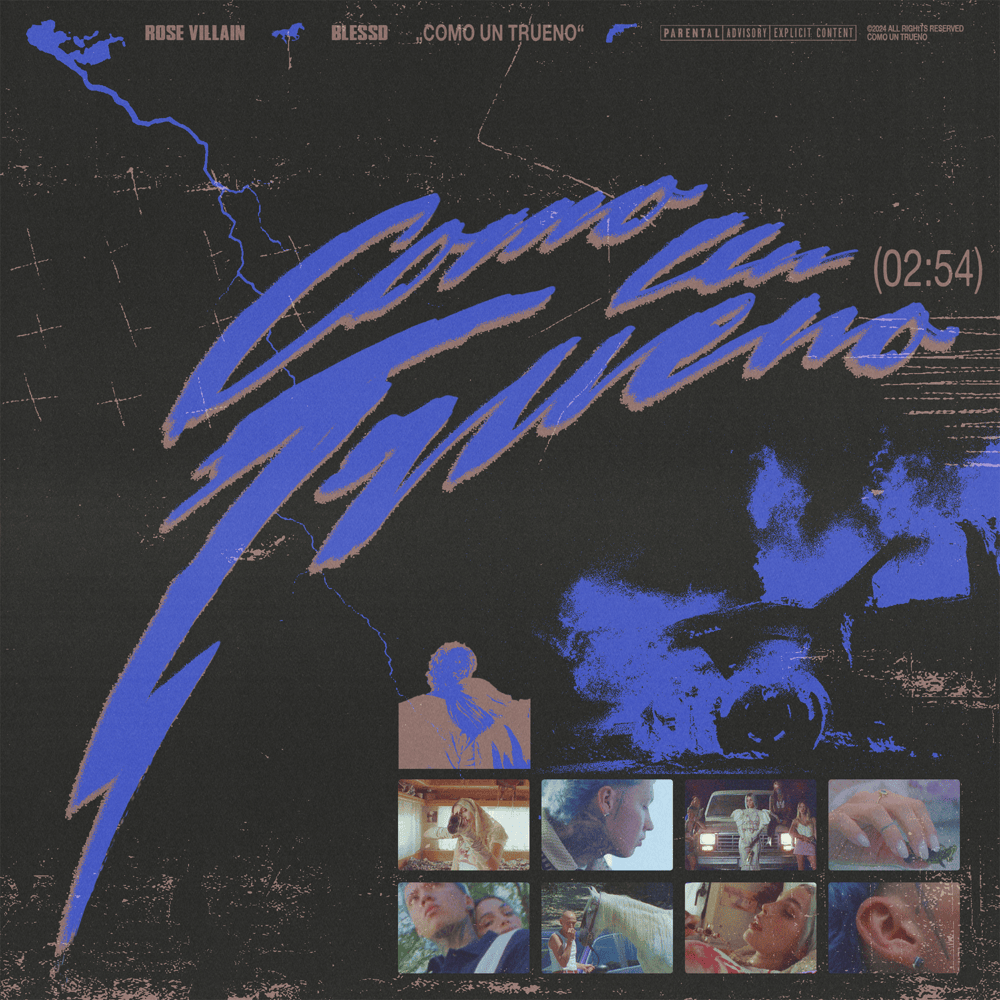 Cover della canzone 'COMO UN TRUENO' di Blessd, Rose Villain