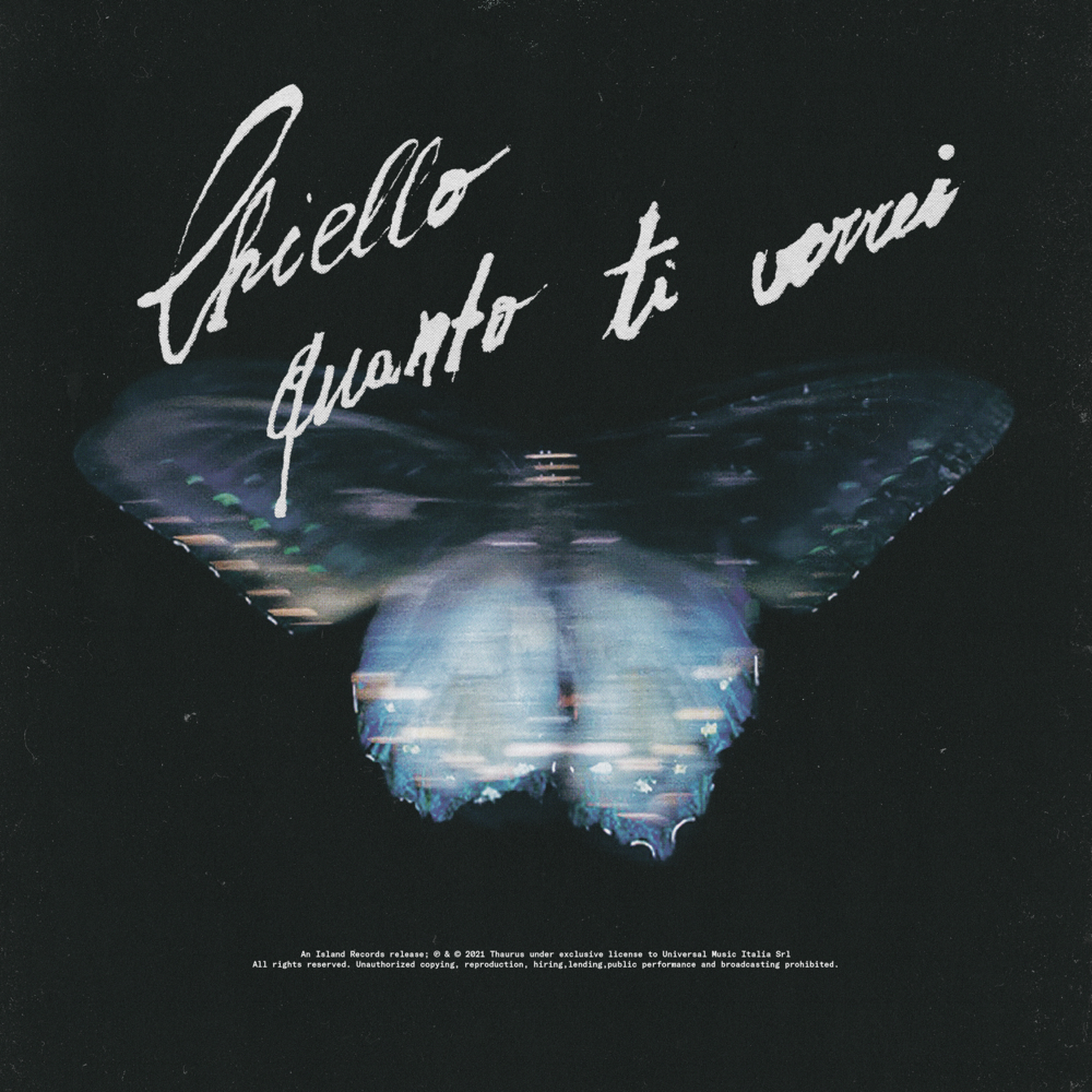 Cover della canzone 'Quanto ti vorrei' di chiello