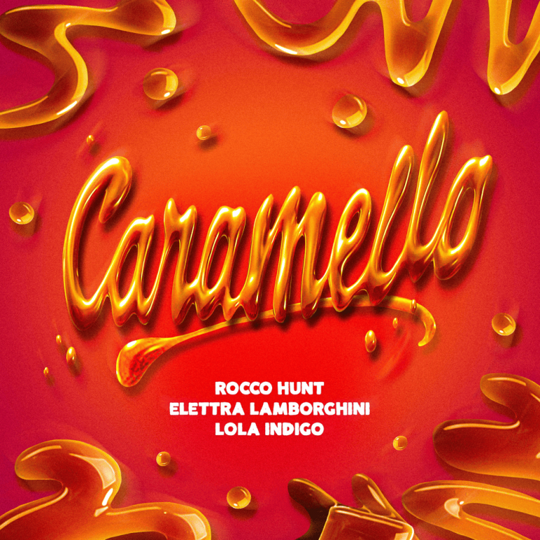 Cover della canzone 'Caramello' di Elettra Lamborghini, Lola Indigo, Rocco Hunt