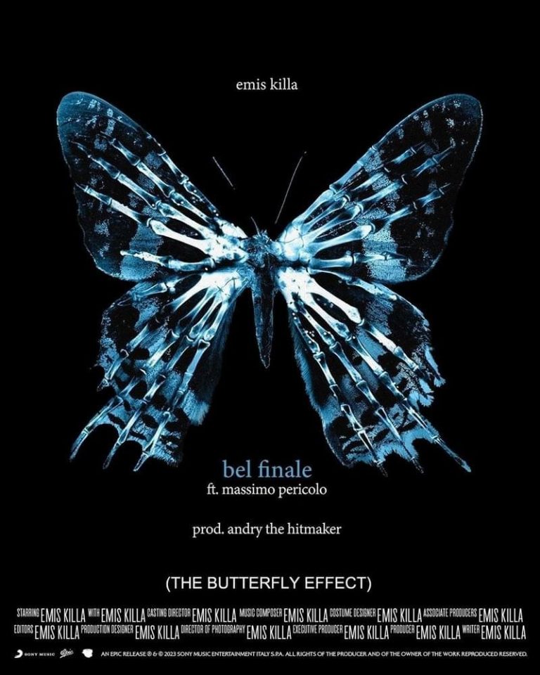Cover della canzone 'BEL FINALE (buttefly effect)' di Emis Killa ft. Massimo Pericolo