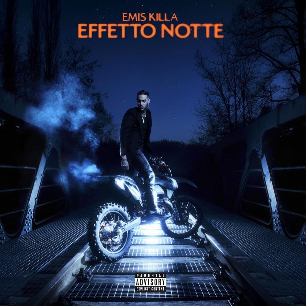 Cover dell'album 'Effetto notte' di Emis Killa