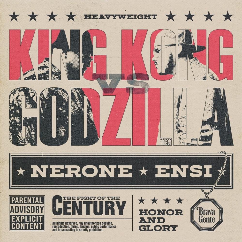 Cover della canzone 'King Kong vs. Godzilla' di Ensi, Nerone