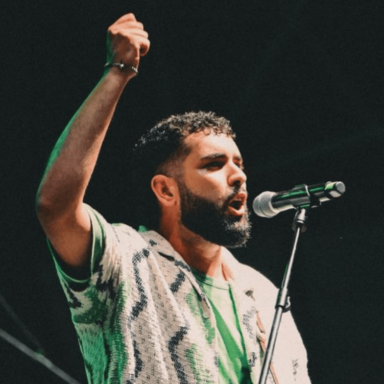 Foto di Gino Semeraro, artista con ruolo nel rap italiano