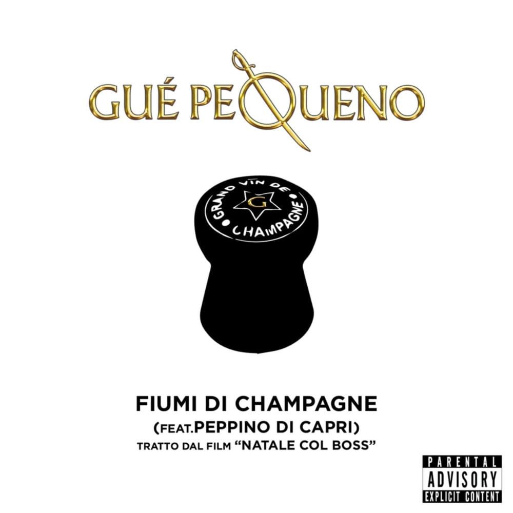 Cover della canzone 'Fiumi Di Champagne - Tratto Dal film “Natale Col Boss”' di Guè ft. Peppino Di Capri