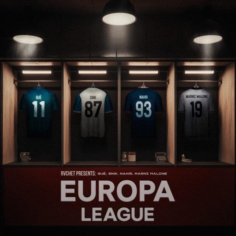 Cover della canzone 'Europa League' di Guè, Rvchet, Snik ft. Marnz Malone, Nahir