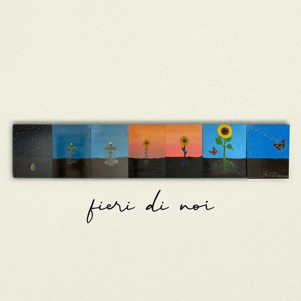 Cover della canzone 'FIERI DI NOI - United 4 Children' di I Ragazzi del Verga ft. Alessandra Amoroso, Bresh, Clementino, Dani Faiv, Duala, Elodie, Emma, Fred De Palma, Gaia, Geolier, Gigi D’Alessio, Paky, Petit, Rose Villain, The Kolors