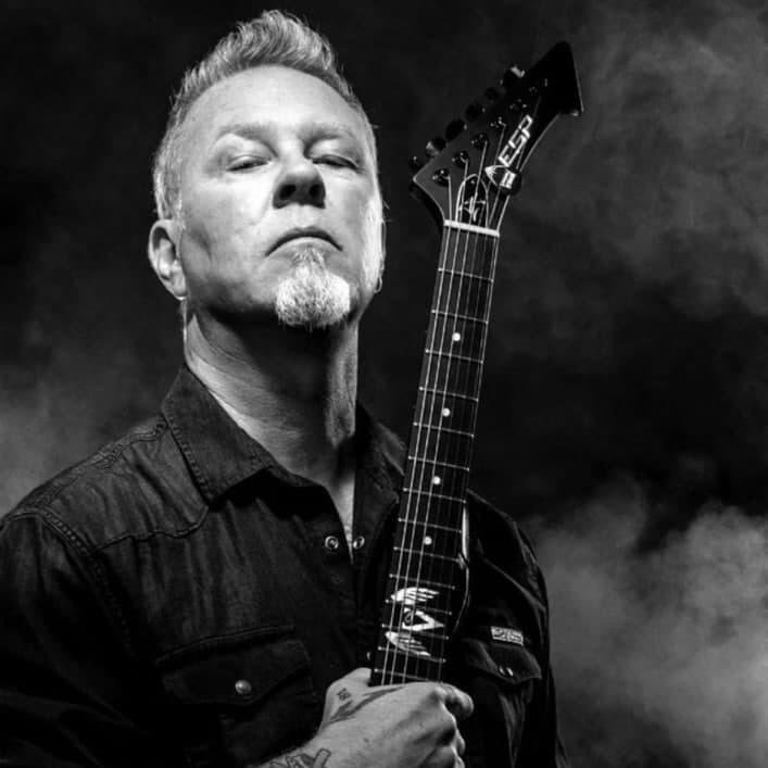 Foto di James Hetfield, artista con ruolo nel rap italiano
