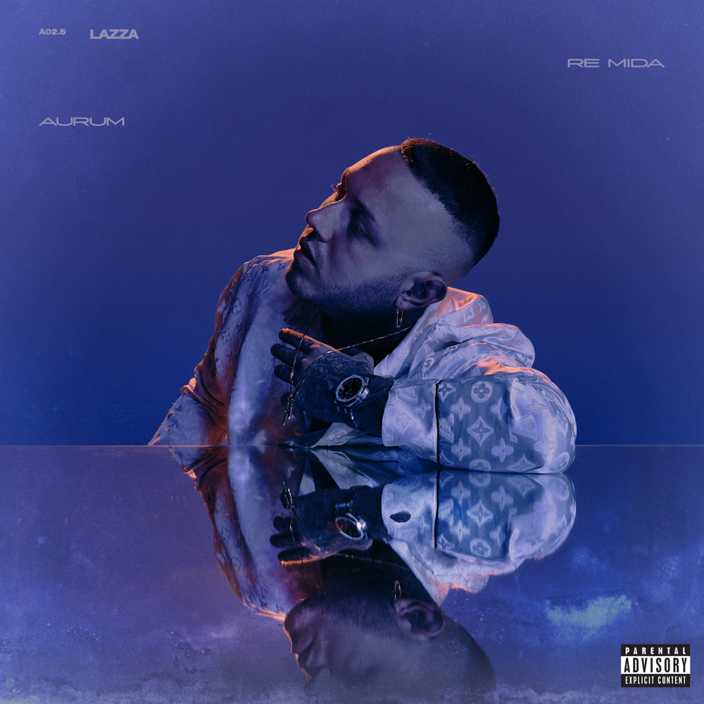 Cover dell'album 'Re Mida: Aurum' di Lazza