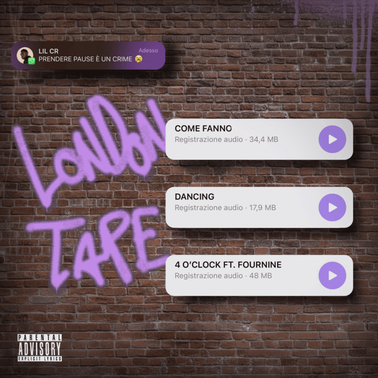 Cover dell'album 'LONDON TAPE' di LILCR