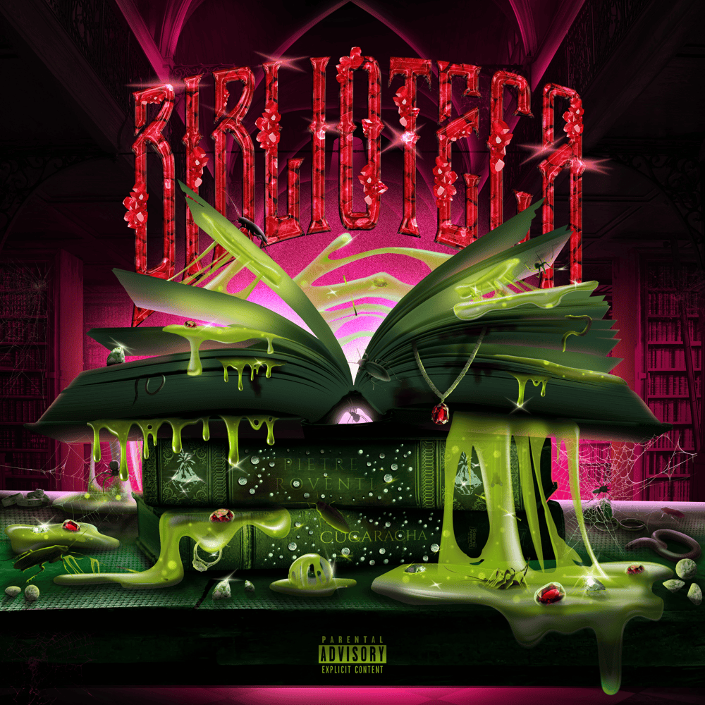 Cover della canzone 'BIBLIOTECA' di Low-Red ft. Nerissima Serpe