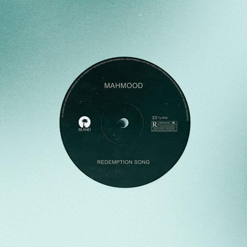 Cover della canzone 'Redemption Song' di Mahmood