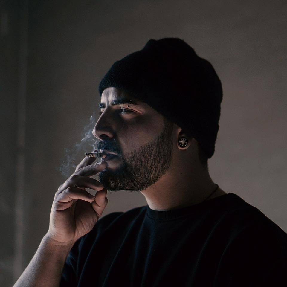 Foto di Michele Venanzoni, artista con ruolo nel rap italiano