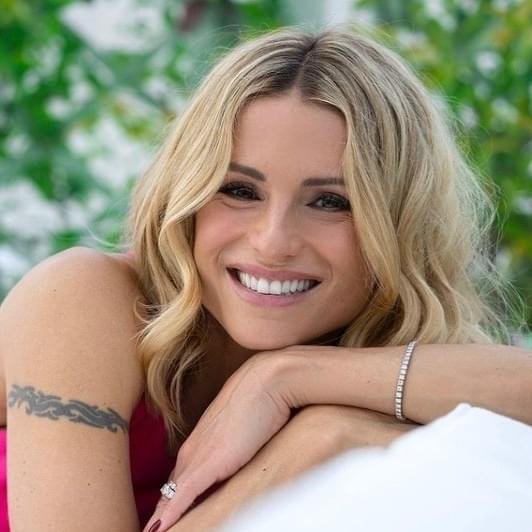 Foto di Michelle Hunziker, artista con ruolo nel rap italiano
