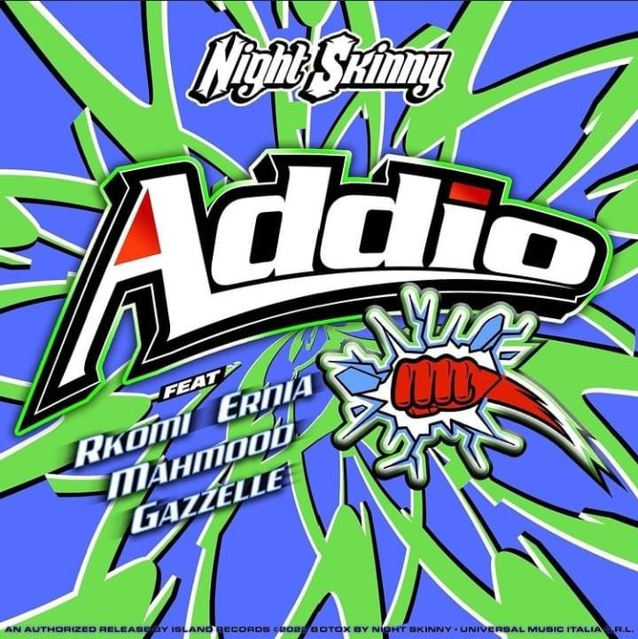 Cover della canzone 'Addio' di Night Skinny ft. Ernia, Gazzelle, Mahmood, Rkomi