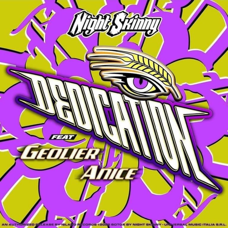 Cover della canzone 'Dedication' di Night Skinny ft. Geolier, anice