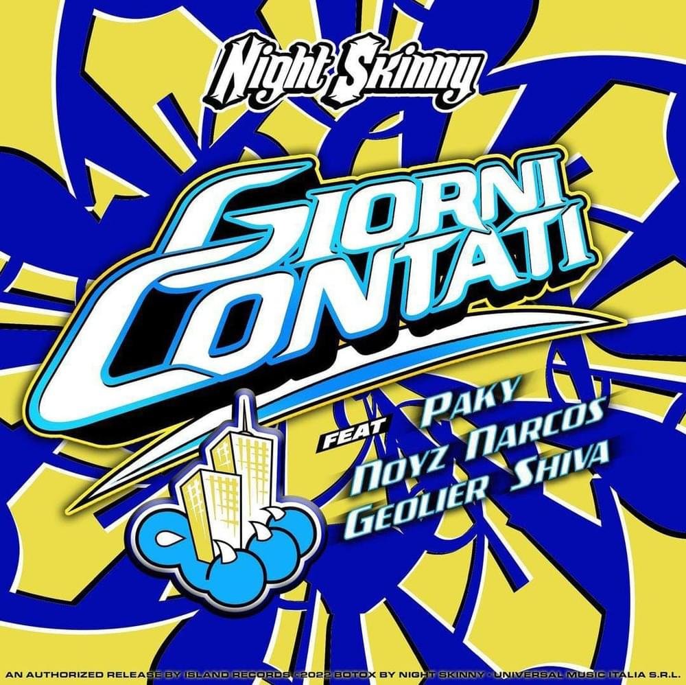 Cover della canzone 'Giorni Contati' di Night Skinny ft. Geolier, Noyz Narcos, Paky