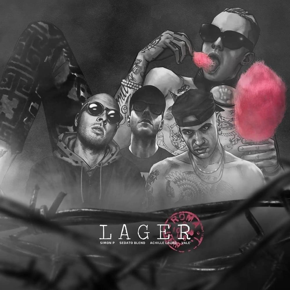 Cover della canzone 'Lager' di No Face Agency ft. Achille Lauro, Sedato Blend, Simon P