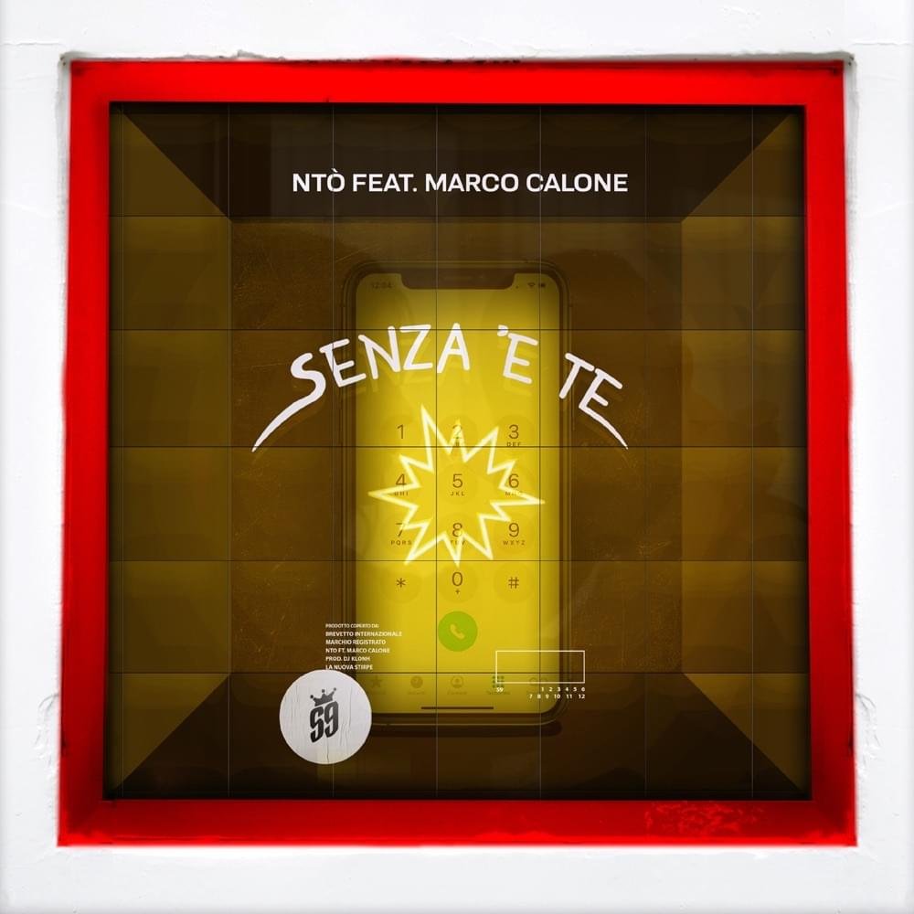 Cover della canzone 'Senza ’e te' di Ntò ft. Marco Calone