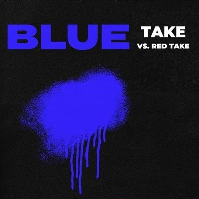 Cover della canzone 'BLUE TAKE (vs. red) - One Take CYPHER' di One Take FM ft. Aki Aki, Danimah, Dres, Ele A, Lester (CHE), Minazz, Nightpresence, VinzUlto