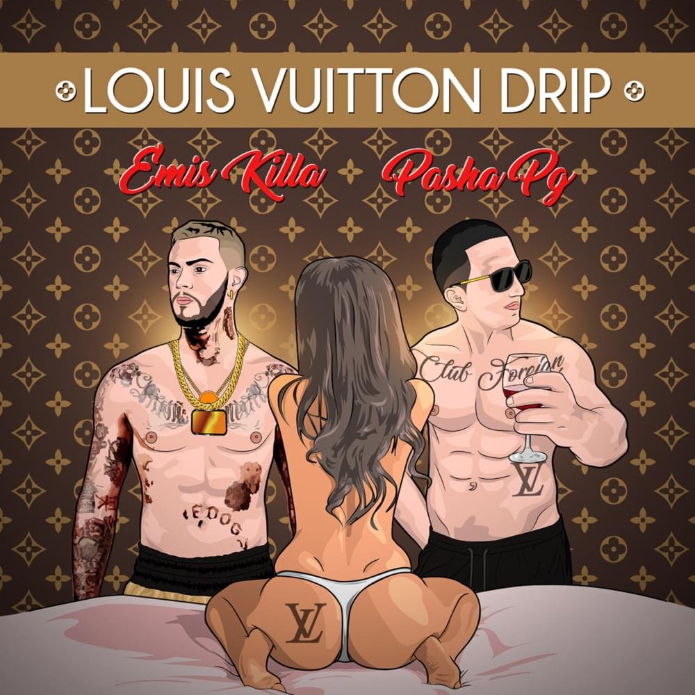 Cover della canzone 'Louis Vuitton Drip' di PashaPG ft. Emis Killa