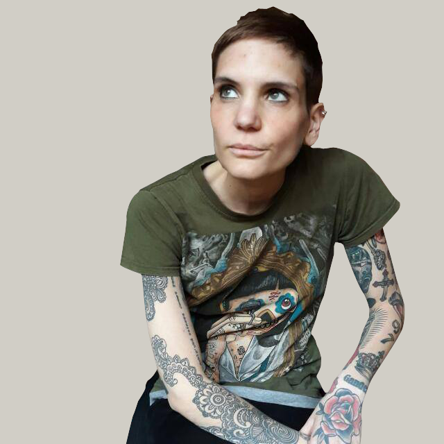 Foto di Petra Cicognini, artista con ruolo nel rap italiano