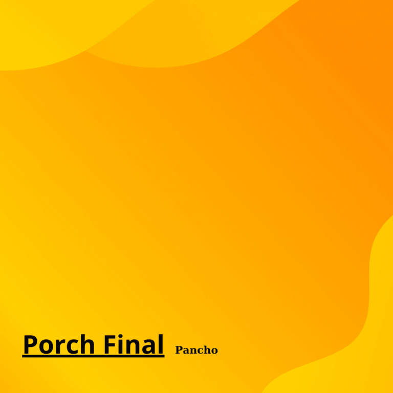 Cover dell'album 'Porch Final' di Pocho
