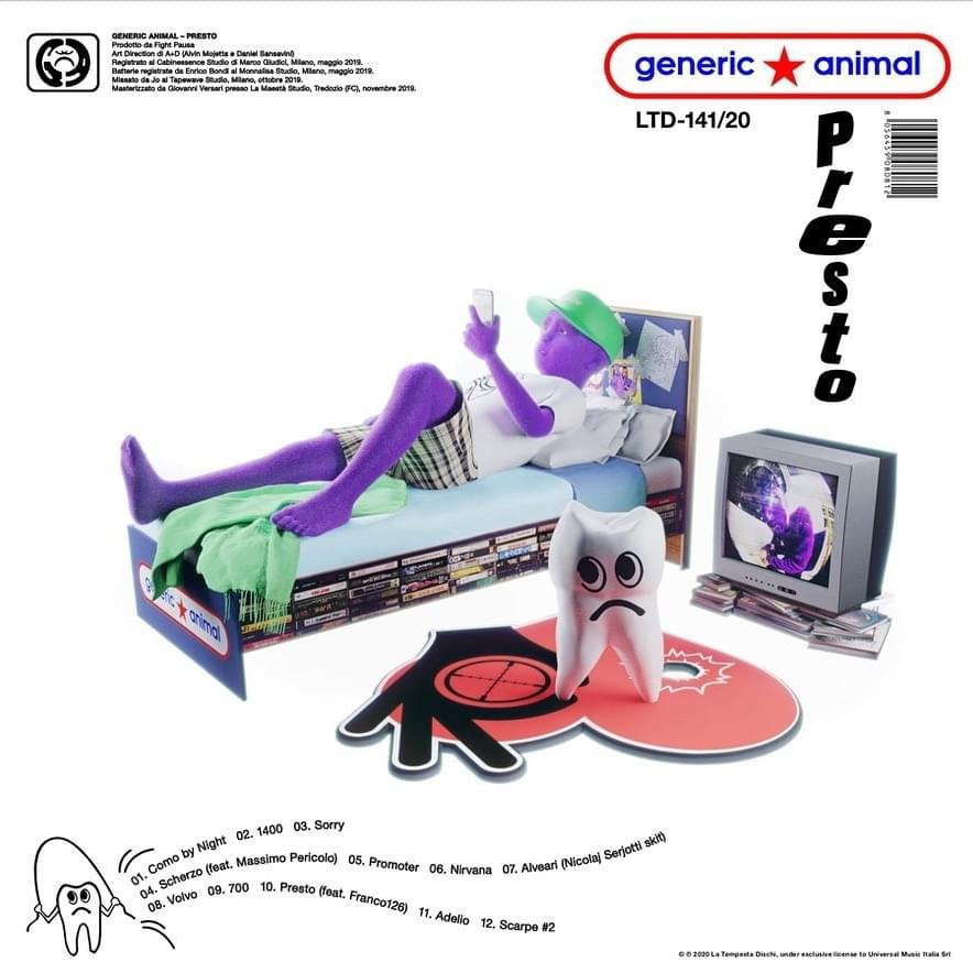 Cover dell'album 'Presto'