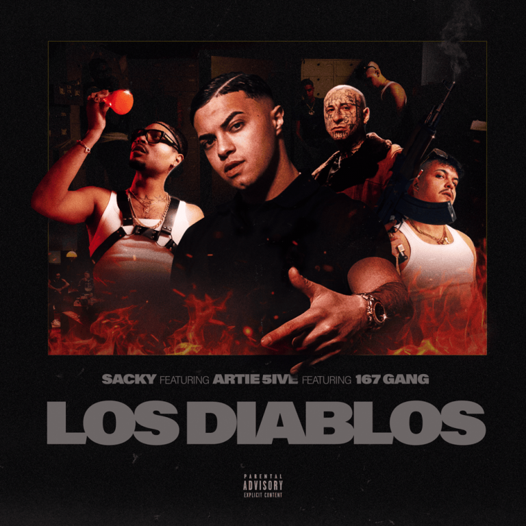 Cover della canzone 'LOS DIABLOS' di Sacky ft. 167 Gang, Artie 5ive