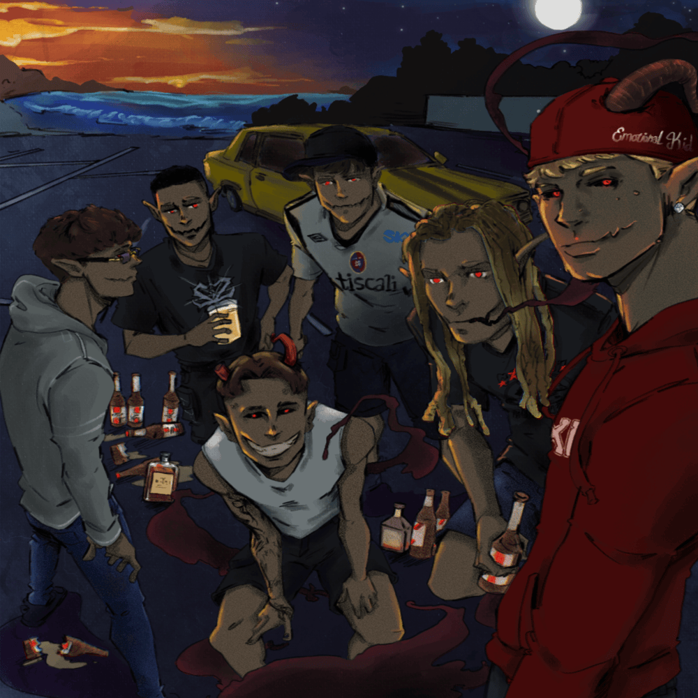 Cover della canzone 'Demoni' di Sgribaz ft. 22simba