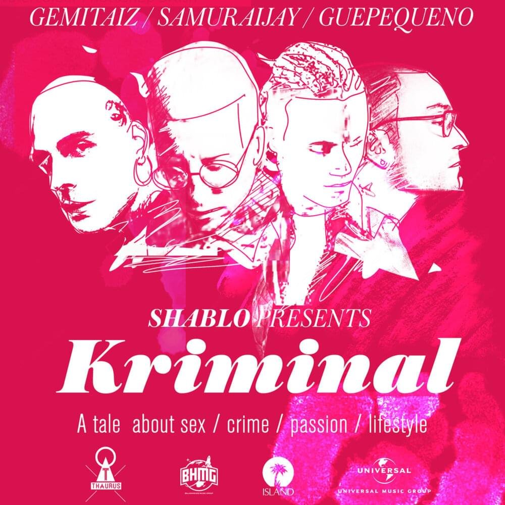 Cover della canzone 'Kriminal' di Shablo ft. Gemitaiz, Guè, Samurai Jay