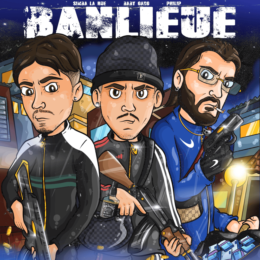 Cover della canzone 'Banlieue' di Simba La Rue ft. Baby Gang, Philip