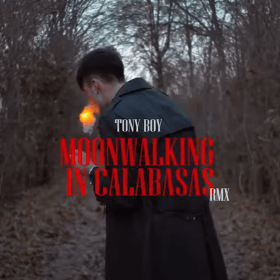 Cover della canzone 'Moonwalking in Calabasas RMX' di Tony Boy