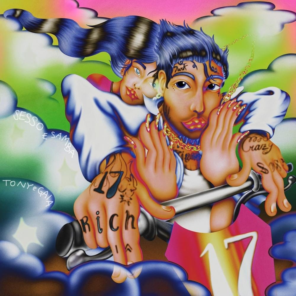 Cover della canzone 'SESSO E SAMBA' di Tony Effe ft. Gaia