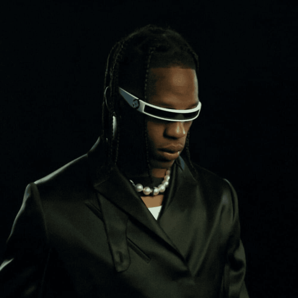 Foto di Travis Scott, artista con ruolo nel rap italiano